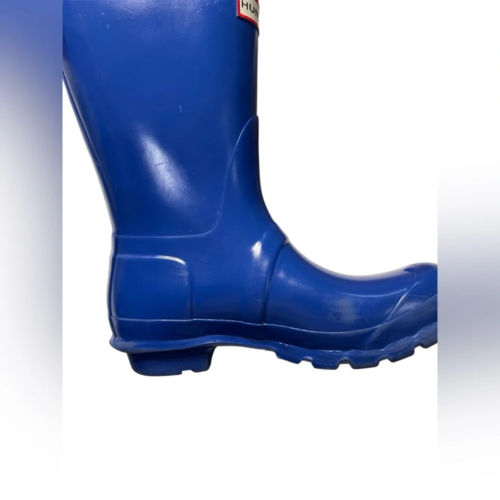 Hunter Original Short Rain Boots – Women’s Size 6 – Classic Blue 🌧️💙